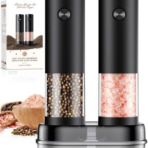 Upgrade Your Kitchen Experience with the Electric Salt and Pepper Grinder Set