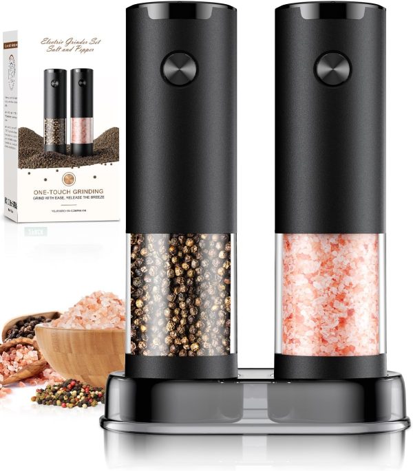 Upgrade Your Kitchen Experience with the Electric Salt and Pepper Grinder Set