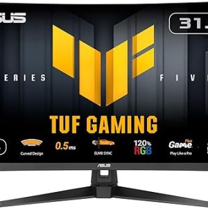 ASUS TUF Gaming VG32VQ3B 31.5-Inch Curved QHD Gaming Monitor