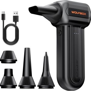 WOLFBOX MF60 & MF70 Compressed Air Duster – 110000RPM High Power Electric Air Blower